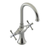 Rubinet Single Hole Dual Handle Lav. Set. (less drain) Satin Nickel