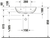 Duravit ME By Starck Washbasin Compact Bathroom Sink