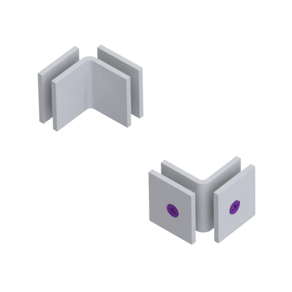 Rubinet 90 Glass to Glass Open Face White