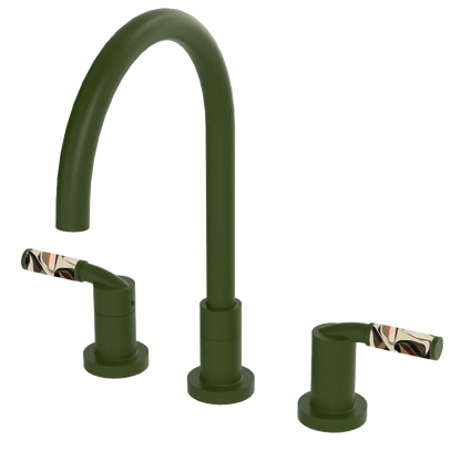 Rubinet Widespread Kitchen Set Green Envy