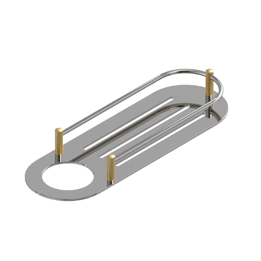 Rubinet Shelf Only Polished Nickel