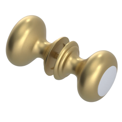 Rubinet Shower Door Knob (set) Satin Brass
