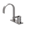 Rubinet 4" Centre Single Control Lav. Set (less drain) Polished Nickel