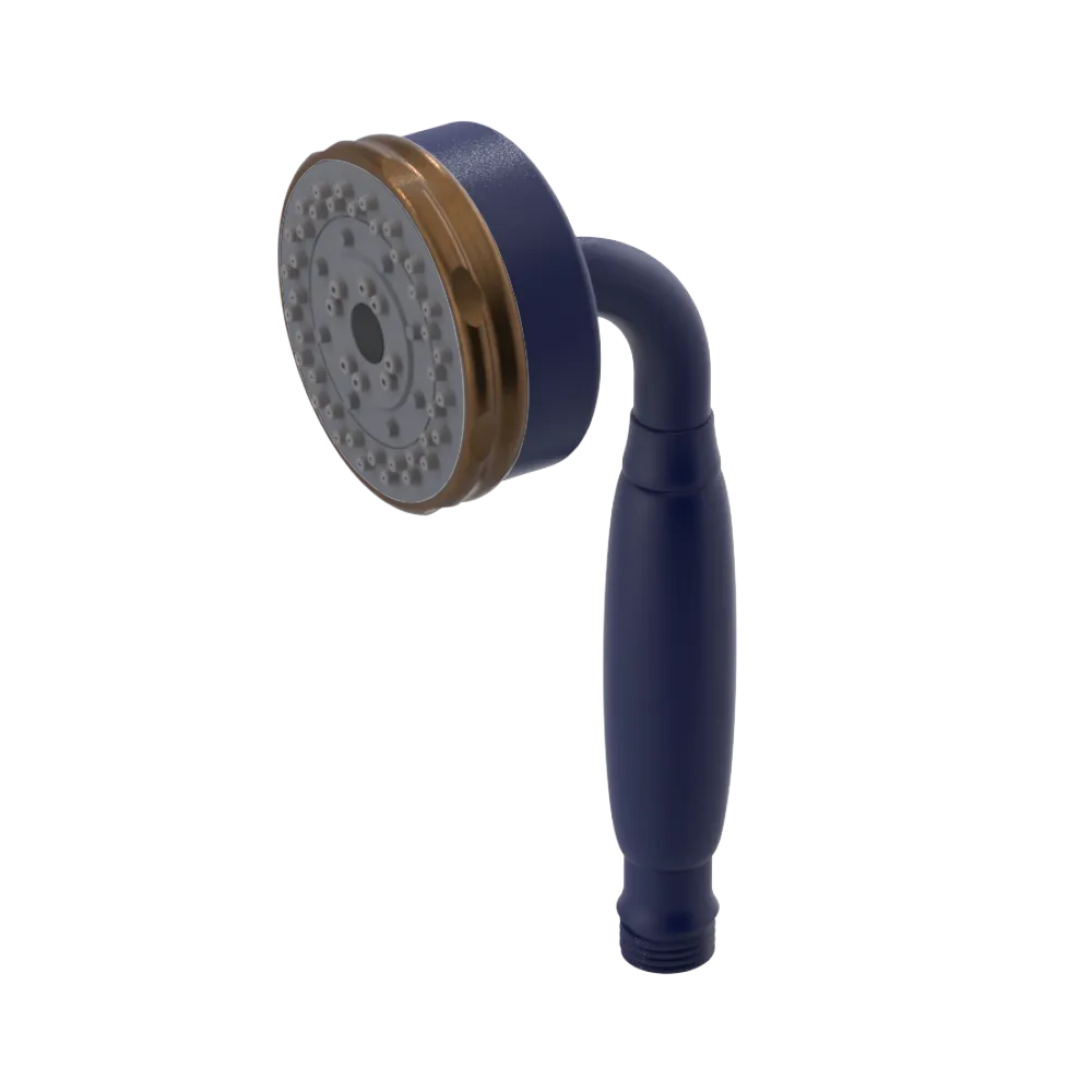 Rubinet 3 Function Hand Held Shower Only Midnight Blue