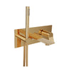Baril Wall-mounted tub faucet with hand shower