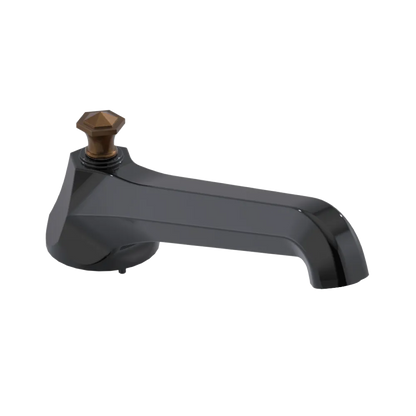 Rubinet Tub Filler Spout Deck Mount Black