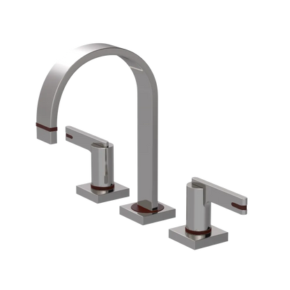 Rubinet Widespread Lav. Set. (less drain) Polished Nickel