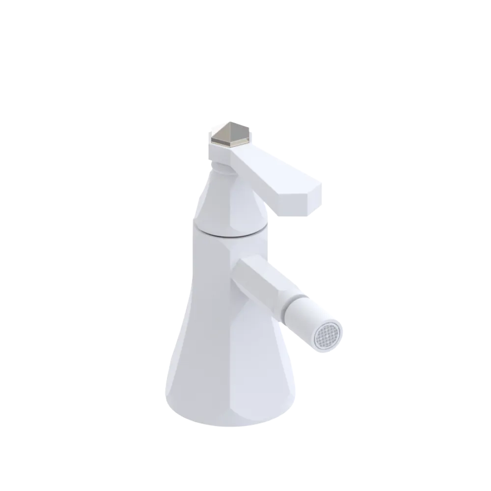 Rubinet Single Control Bidet Fitting (less drain) Matt White