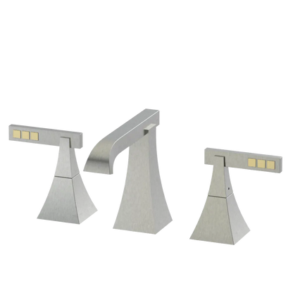 Rubinet Widespread Lav. Set. (less drain) Satin Nickel