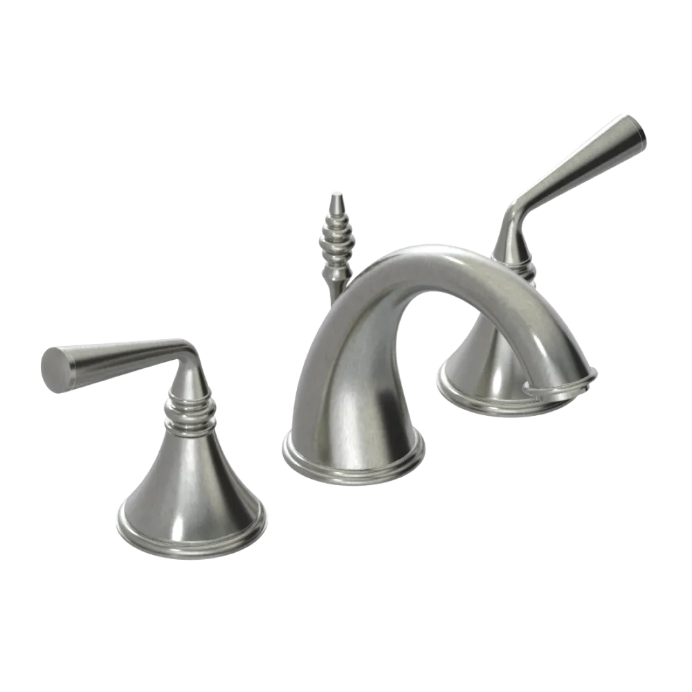 Rubinet Widespread Lav. Set. (less drain) Satin Nickel