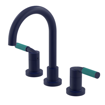 Rubinet Widespread Lav. Set. (less drain) Midnight Blue