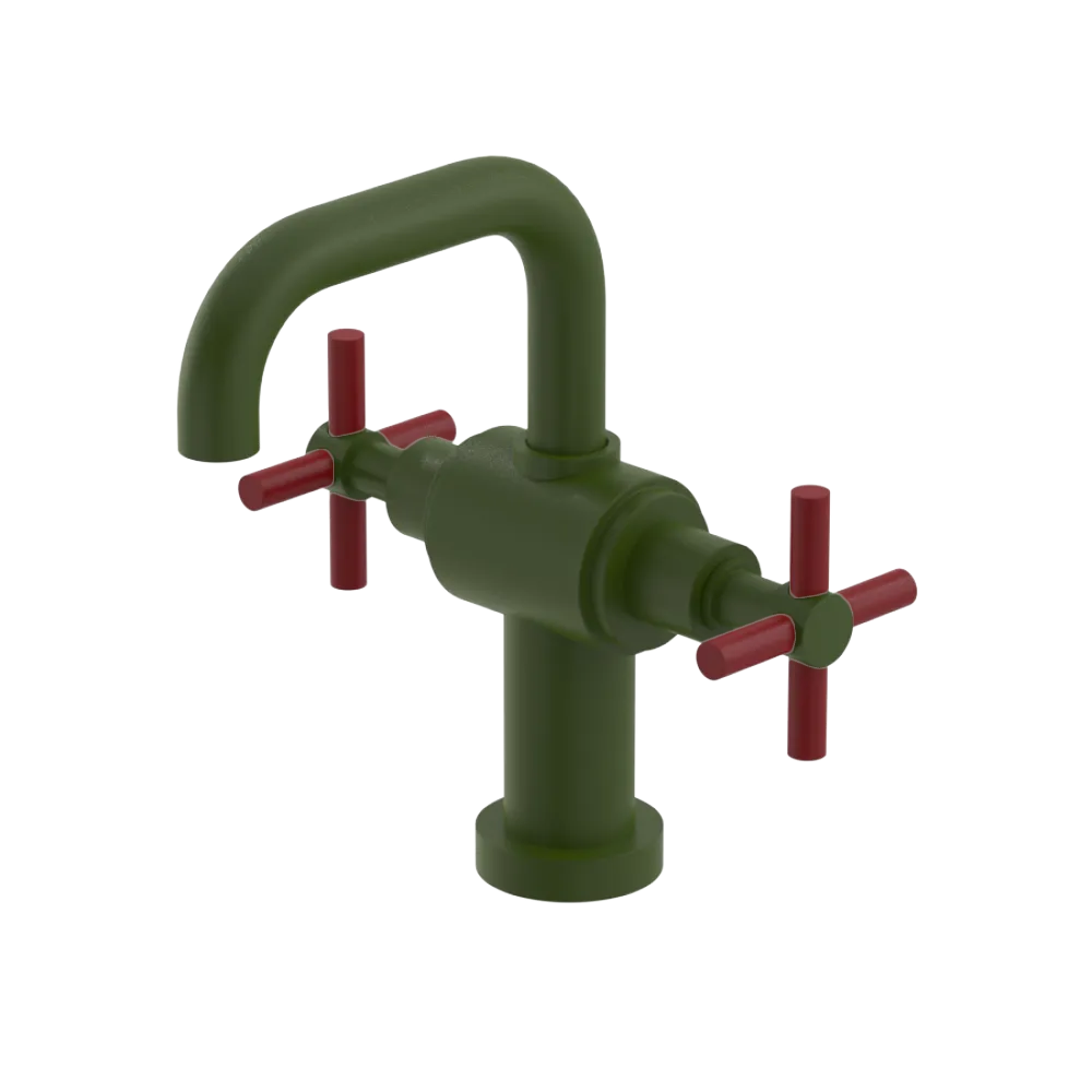 Rubinet Single Hole Dual Handle Lav. Set. (less drain) Green Envy