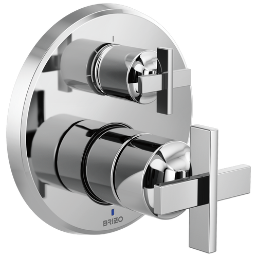 Brizo Pressure Balance Valve With Integrated 3 Function Diverter Trim Less Handles