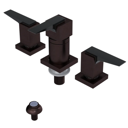 Rubinet Bidet Fitting with Spray, Diverter, and Vacuum Breaker (less drain) Tuscan Brass