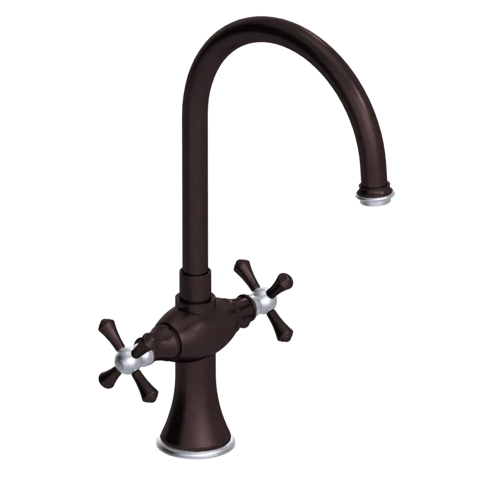 Rubinet Two Handle Single Hole Kitchen Set Oil Rubbed Bronze