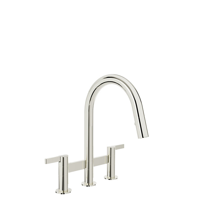 Baril Bridge kitchen faucet with 2-function pull-down spray