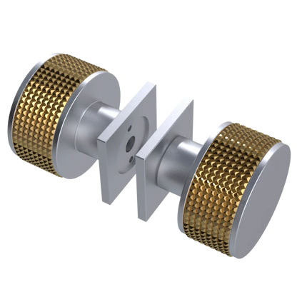 Rubinet Shower Door Knob (set) Satin Chrome