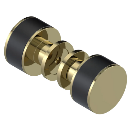 Rubinet Shower Door Knob (set) Natural Brass