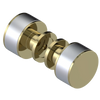 Rubinet Shower Door Knob (set) Natural Brass
