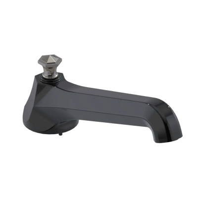 Rubinet Tub Filler Spout Deck Mount Black