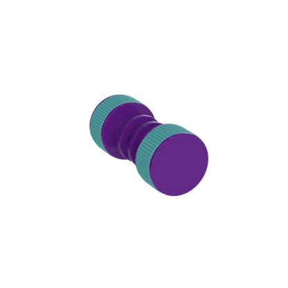 Rubinet Shower Door Knob (set) Purple Haze