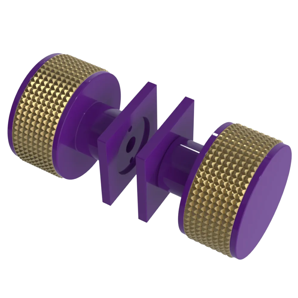 Rubinet Shower Door Knob (set) Purple Haze