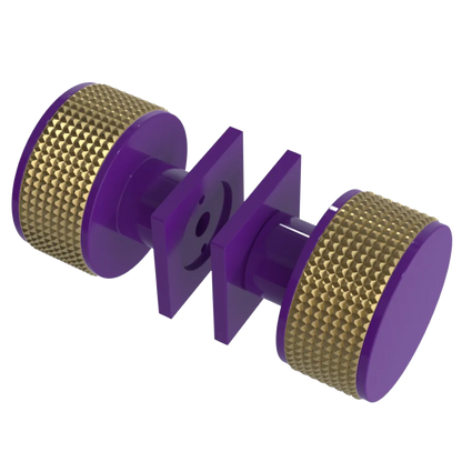 Rubinet Shower Door Knob (set) Purple Haze