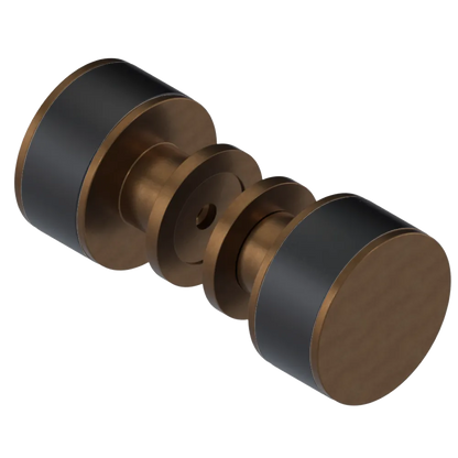 Rubinet Shower Door Knob (set) Tuscan Brass