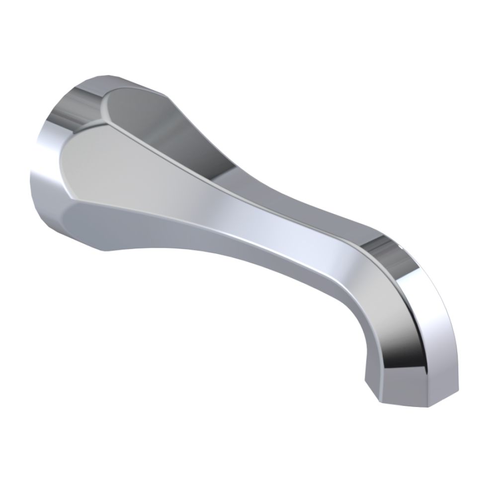 Rubinet Tub Filler Spout Wall Mount Chrome