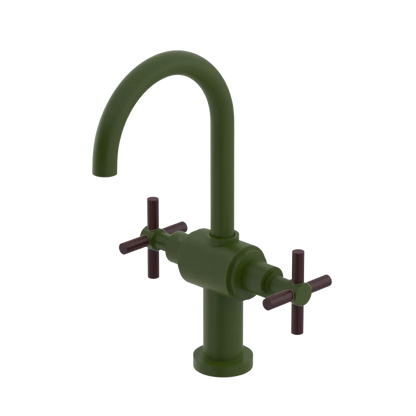 Rubinet Single Hole Dual Handle Lav. Set with LaSalle Spout (less drain) Green Envy