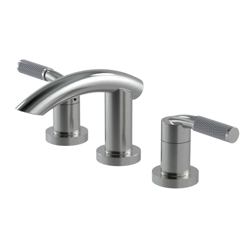 Rubinet Widespread Lav. Set. (less drain) Satin Nickel
