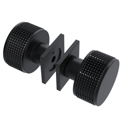 Rubinet Shower Door Knob (set) Matt Black