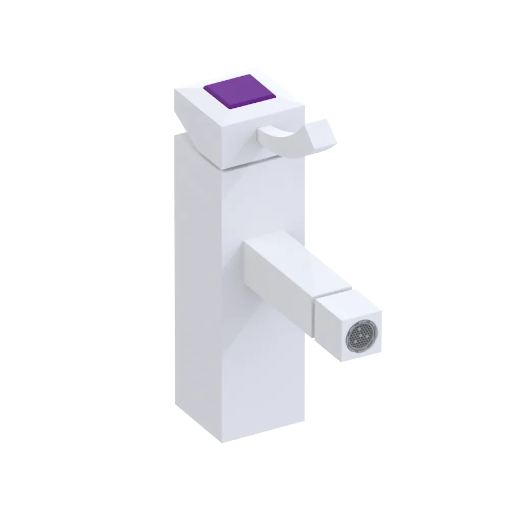 Rubinet Single Control Bidet Fitting (less drain) Matt White
