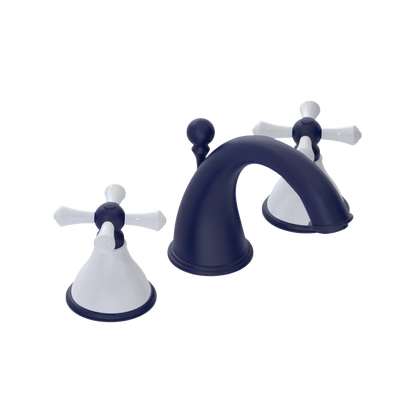 Rubinet Widespread Lav. Set. (less drain) Midnight Blue