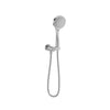 Baril 3-spray anti-limestone hand shower on wall-mounted supply elbow