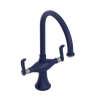 Rubinet Two Handle Single Hole Kitchen Set Midnight Blue