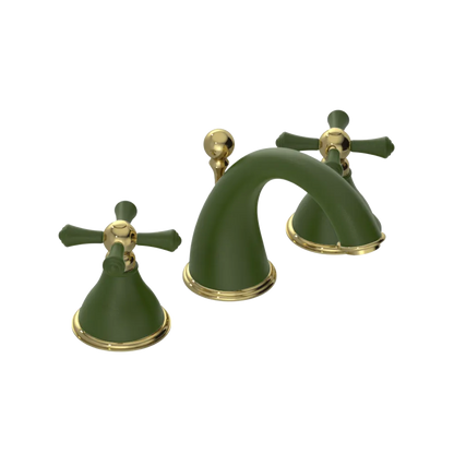 Rubinet Widespread Lav. Set. (less drain) Green Envy