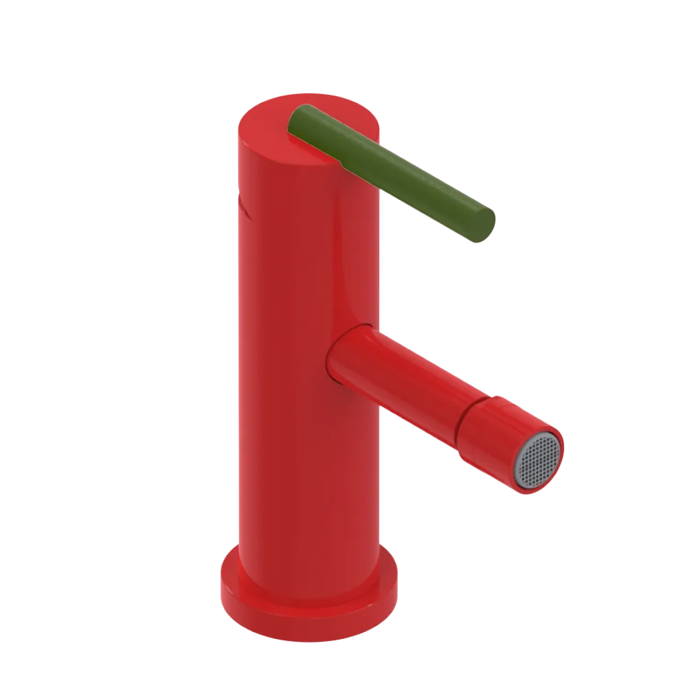 Rubinet Single Control Bidet Fitting (less drain) Red