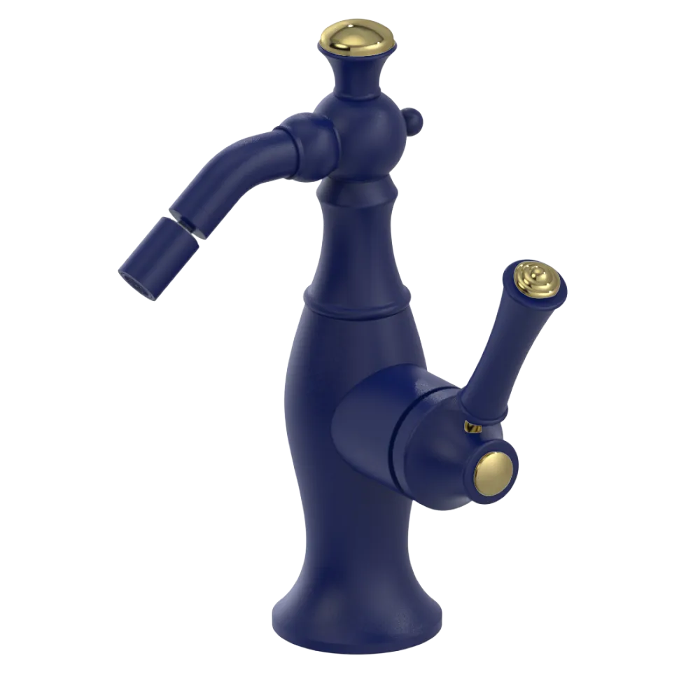 Rubinet Single Control Bidet Fitting (less drain) Midnight Blue