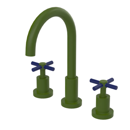 Rubinet Widespread Kitchen Set with LaSalle Spout Green Envy