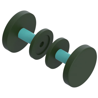 Rubinet Shower Door Knob (set) Green Envy