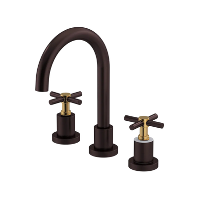 Rubinet Widespread Lav. Set. (less drain) Oil Rubbed Bronze