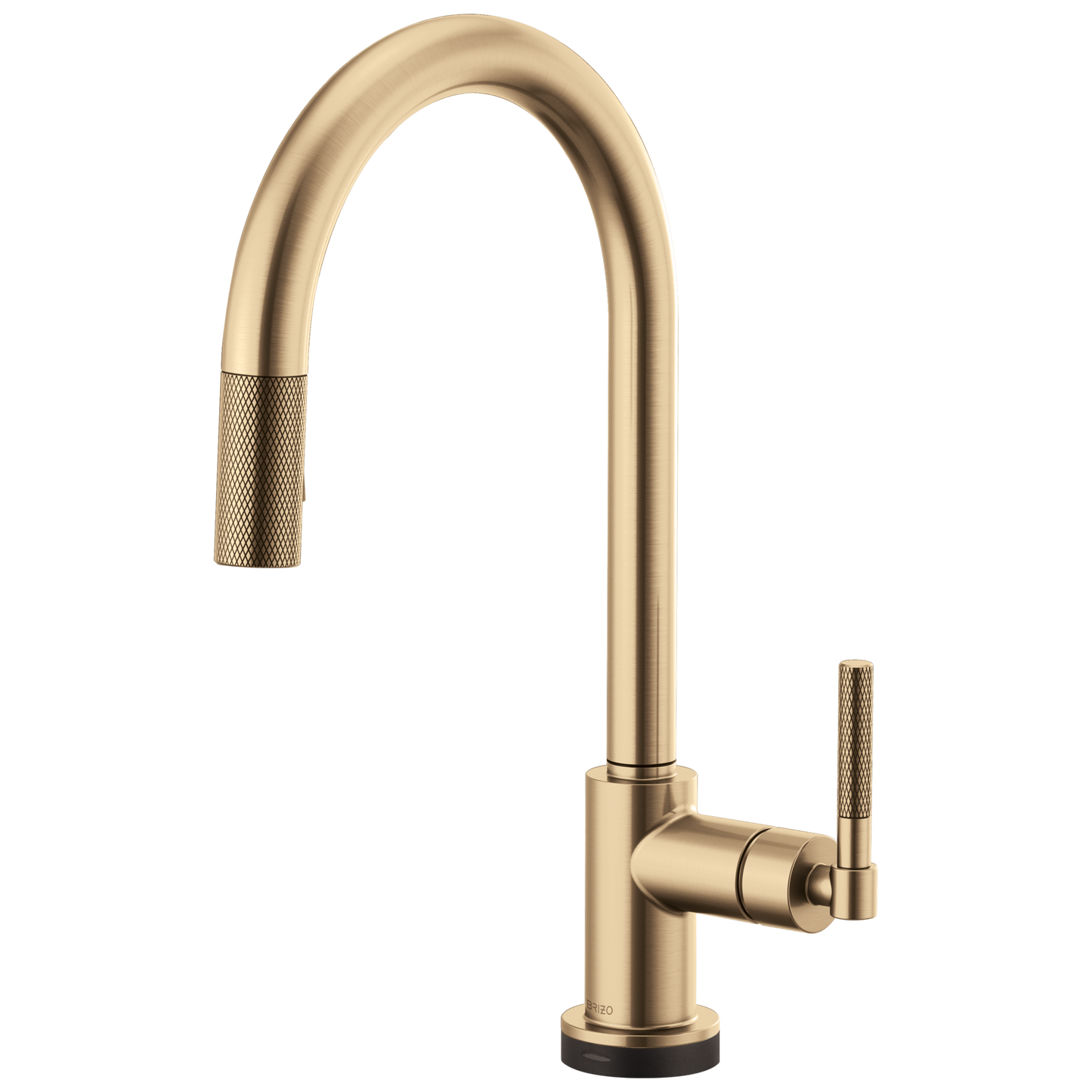 Brizo Smarttouch Pull Down Kitchen Faucet With Arc Spout And Knurled Handle