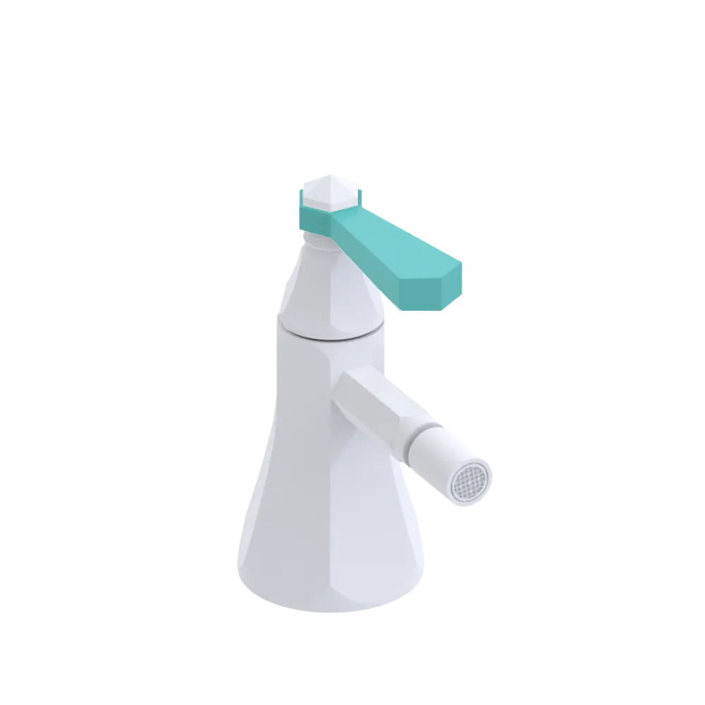 Rubinet Single Control Bidet Fitting (less drain) Matt White