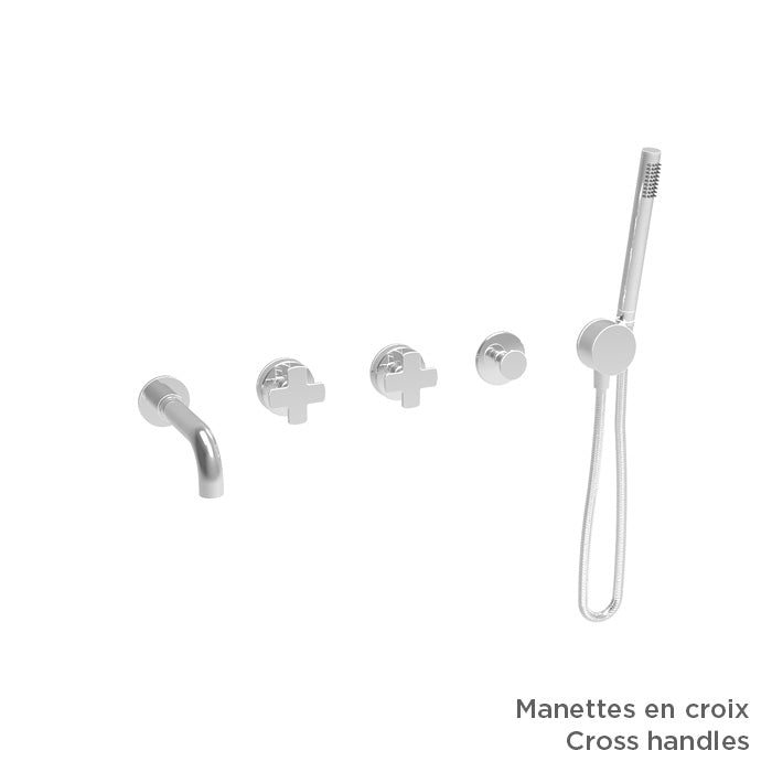 Baril Complete thermostatic shower kit without handle
