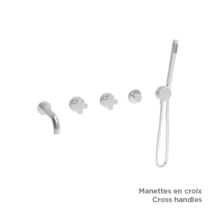 Baril Complete thermostatic shower kit without handle