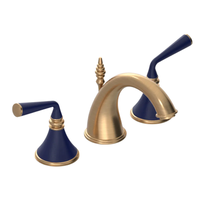 Rubinet Widespread Lav. Set. (less drain) Satin Gold