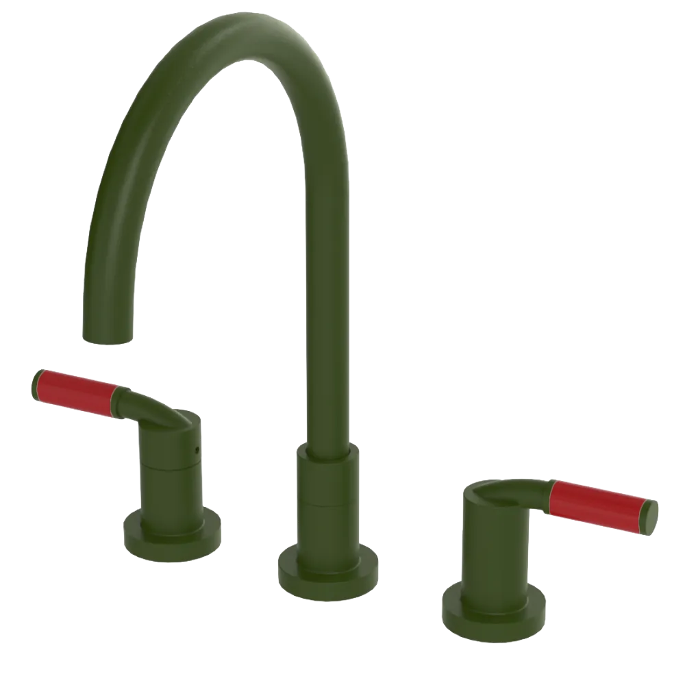 Rubinet Widespread Kitchen Set Green Envy