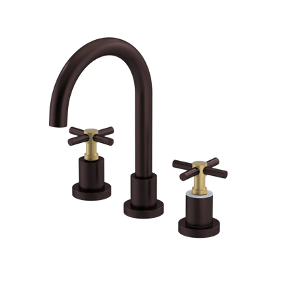 Rubinet Widespread Lav. Set. (less drain) Oil Rubbed Bronze