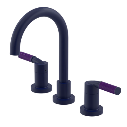 Rubinet Widespread Lav. Set. (less drain) Midnight Blue
